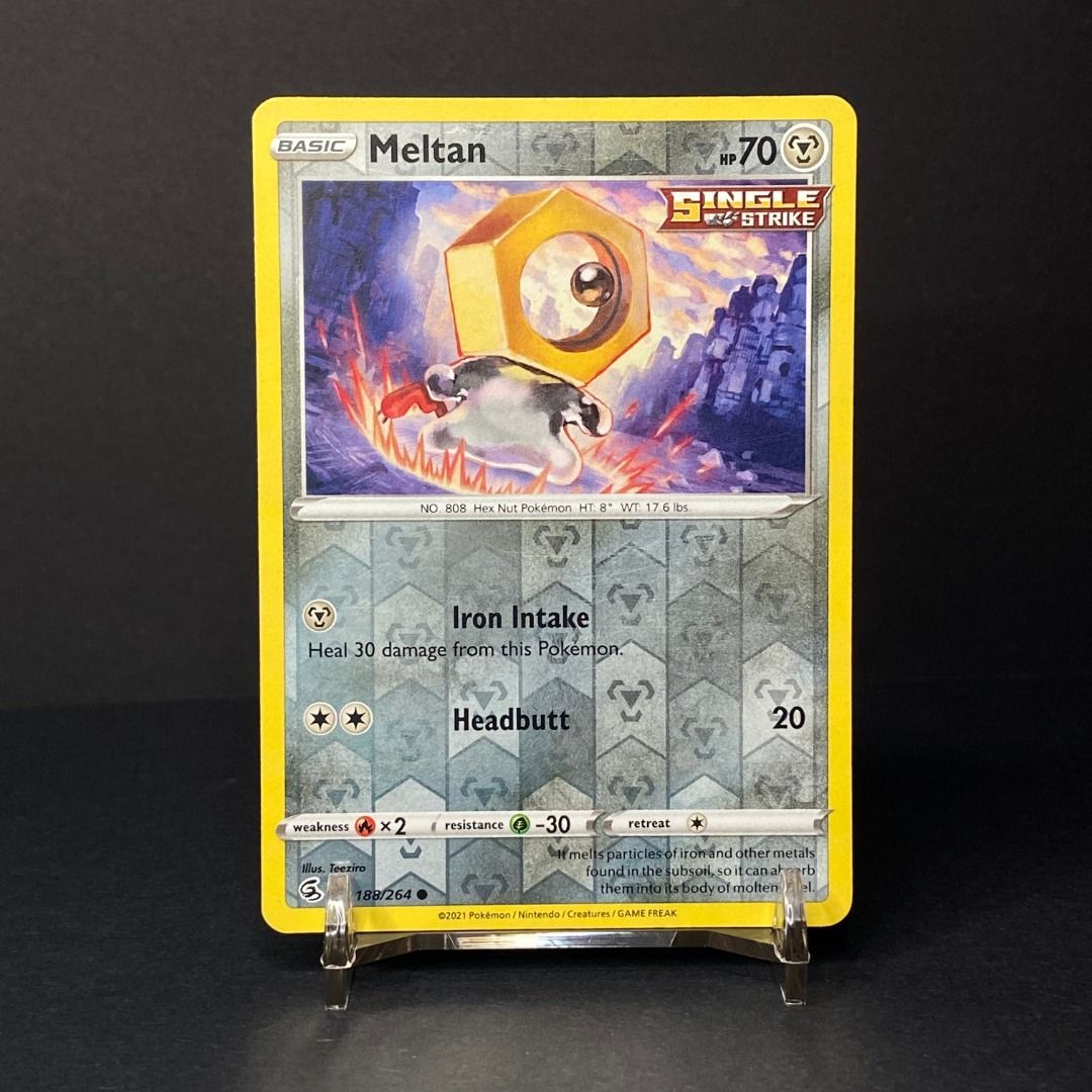 Meltan 188/264 Common (Category: Raw Singles) located in Pasig City. Submitted by precycled_ (Listing ID 1466042804, Image 1). Description: Condition : NM-LP . . . ‼️BUY AT YOUR OWN RISK ❗Payment First Basis 📌Be 100% SURE before submitting the form 📌1 DAY Reservation ONLY! ❌No Pick-up / No Meet up ❌No RETURN / EXCHANGE ❌No RUSH ❌No CANCELLATIONS ❌Don't BUY our products if you are flaw conscious ⚠️Seller is NOT liable for any damage or loss duri