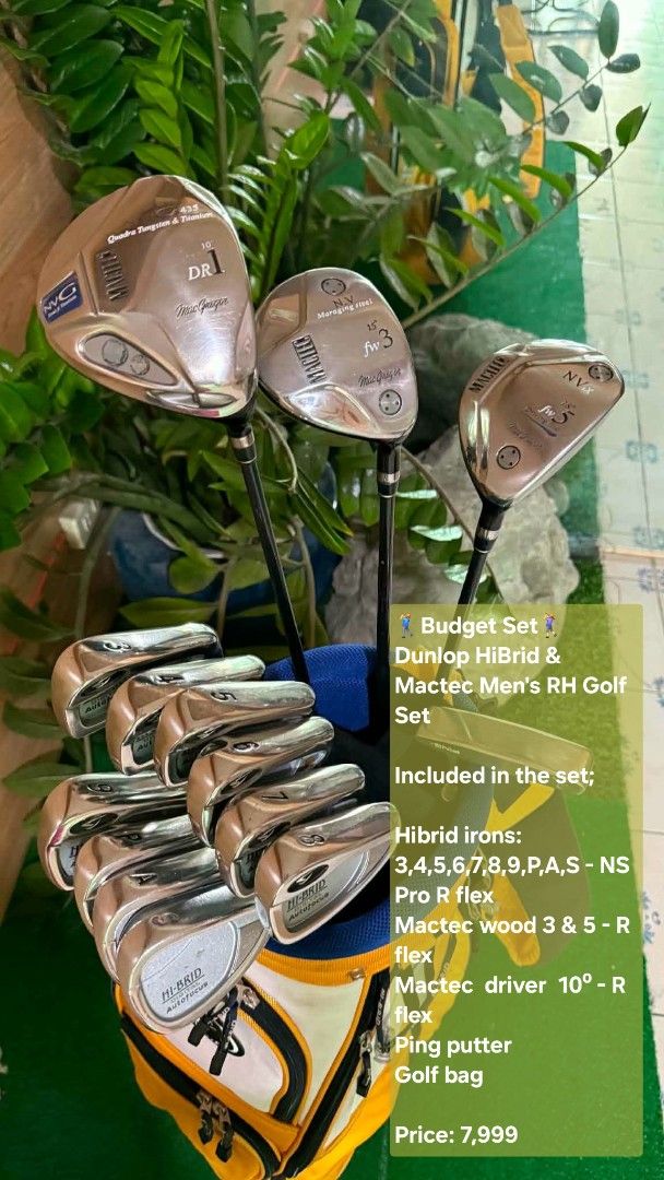 Men's RH Golf Set (Category: Golf) located in Rizal. Submitted by delrosariojennilyn16-36720 (Listing ID 1466105752, Image 3). Description: Looking for an available budget golf set for men that won't break the bank? I've got some great options in the **4k to 10k** price range that are perfect for getting started or upgrading your game, This golf set is included with everything you need to hit the course, featuring a reliable driver, a versatile s