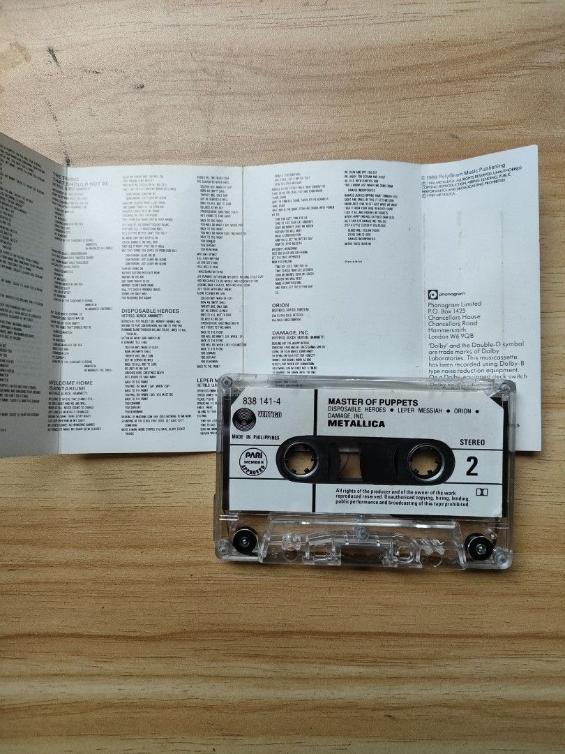Metallica Tapes (Category: CDs & DVDs) located in Malolos. Submitted by anthony_collectibles (Listing ID 1466055391, Image 2). Description: 300 each.