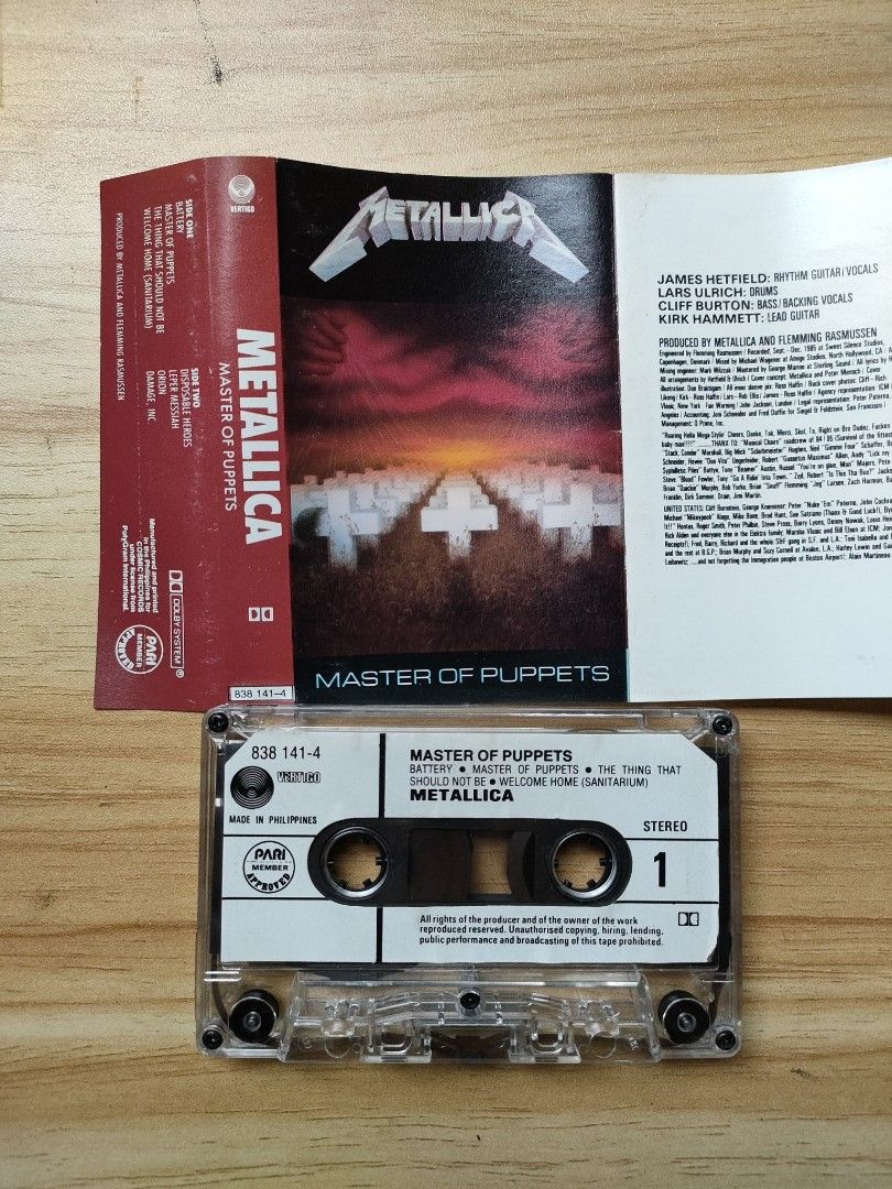 Metallica Tapes (Category: CDs & DVDs) located in Malolos. Submitted by anthony_collectibles (Listing ID 1466055391, Image 1). Description: 300 each.