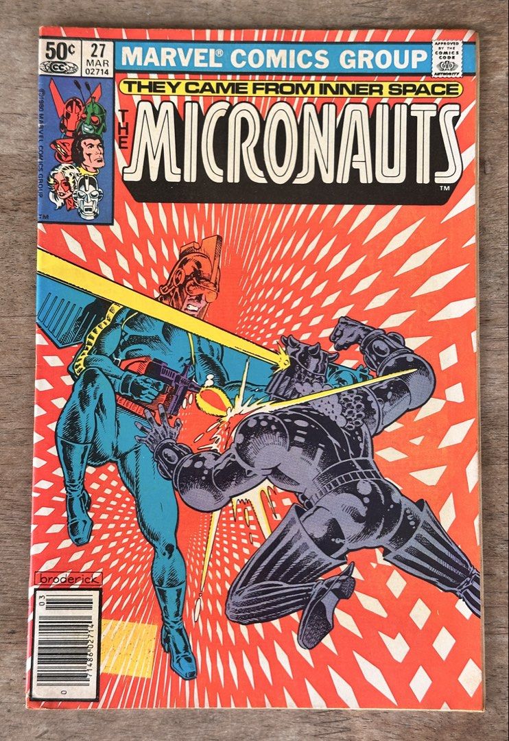 Micronauts #27 - Marvel Comics (Category: Comics & Manga) located in Mandaluyong City. Submitted by collectorsobsessions (Listing ID 1466041489, Image 1). Description: - Comic in Very Good condition. - Please see pics for issues. - PRICE: P120.