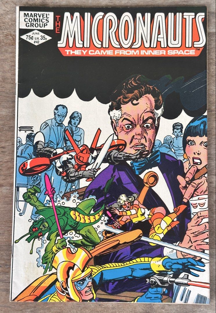 Micronauts #42 - Marvel Comics (Category: Comics & Manga) located in Mandaluyong City. Submitted by collectorsobsessions (Listing ID 1466042358, Image 1). Description: - Comic in Very Good condition. - Please see pics for issues. - PRICE: P120.
