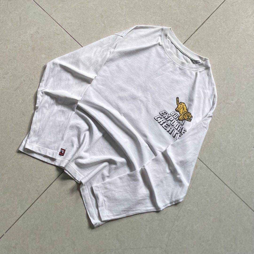 MINECRAFT LONGSLEEVE (Category: Activewear) located in Liloan. Submitted by retro_ken_finds (Listing ID 1465964625, Image 3). Description: (MINECRAFT LONGSLEEVE) 📐𝐌𝐞𝐚𝐬𝐮𝐫𝐞𝐦𝐞𝐧𝐭 ( 𝒊𝒏 𝒊𝒏𝒄𝒉𝒆𝒔 ) ᴡɪᴅᴛʜ: 18 | ʟᴇɴɢᴛʜ: 23 • ᴄᴏɴᴅɪᴛɪᴏɴ: 9/10 • ᴄᴏʟᴏʀ ʀᴀᴛᴇ: 9/10 _______________________________ 🅼🅸🅽🅴: 450.
