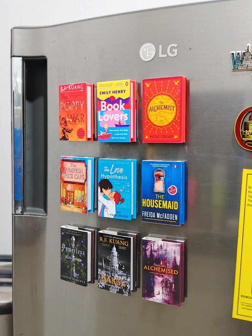 Mini Hb Fridge Magnetic Book (Category: Storybooks) located in Binalonan. Submitted by booktopia_by_rei (Listing ID 1466053226, Image 3). Description: Perfect for collections, gifts, or as cute fridge decor! ✨ CUSTOMIZABLE! Send us your favorite book titles and we’ll make them mini! 📩 DM NOW to order and send your requested book titles!.