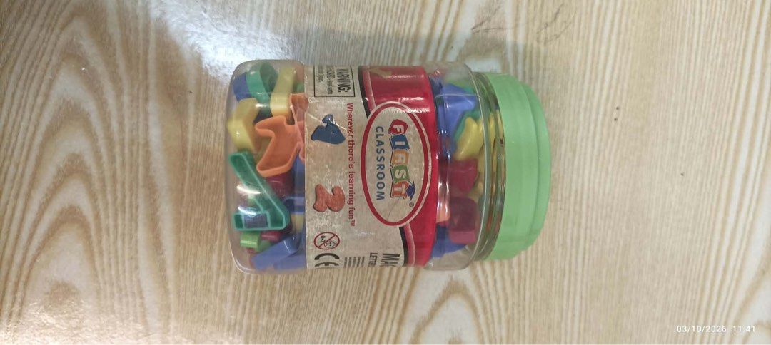 Mini Letters (Category: Educational & Learning Toys) located in Taytay. Submitted by crisha14344 (Listing ID 1465983301, Image 1). Description: Funset Classroom Mini Letters For 3 and up Bago po yan na-stock lang dahil walang maglalaro Declutter po Bili namin From toy kingdom .