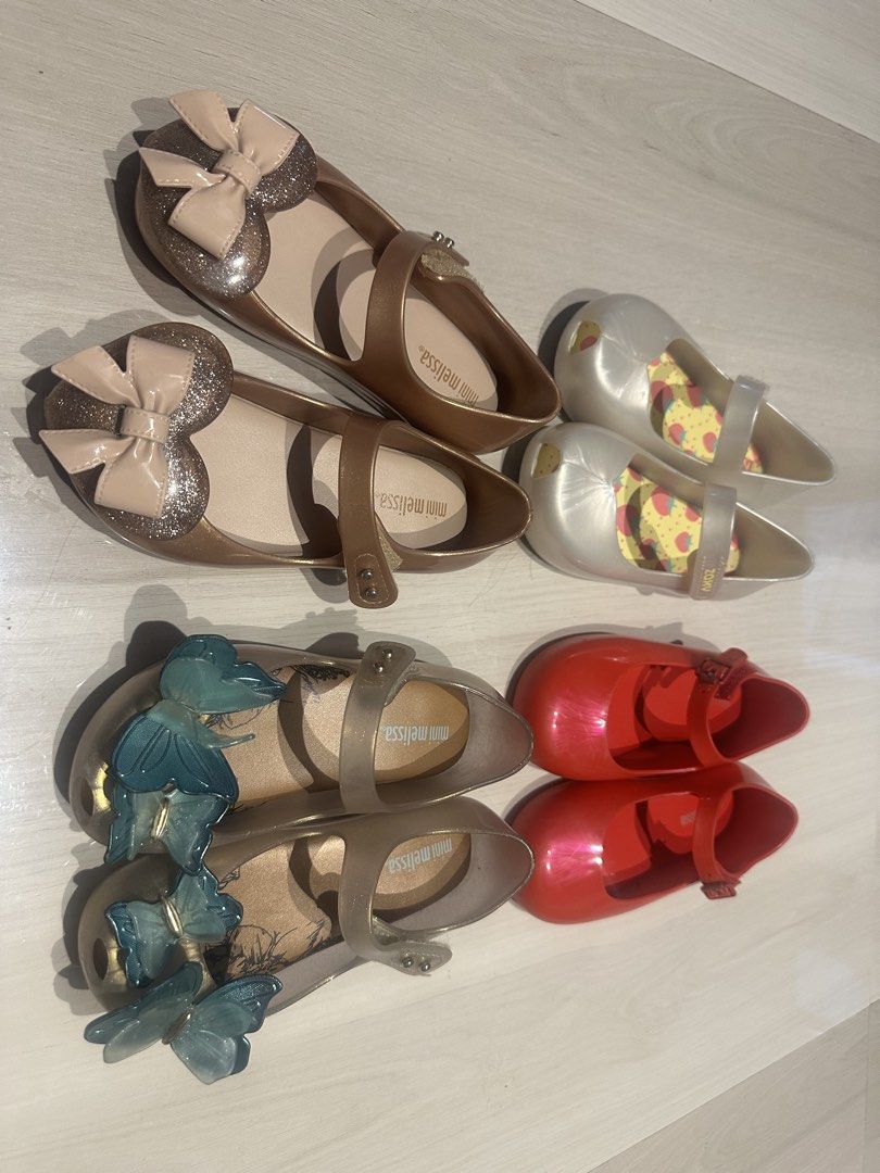 Mini Melissa Us 9 (Category: Babies & Kids Fashion) located in Cabanatuan. Submitted by ldej20 (Listing ID 1466054136, Image 1). Description: take all 2500 800 each all size us 9 used few times lang kita sa sole zaxy with box.