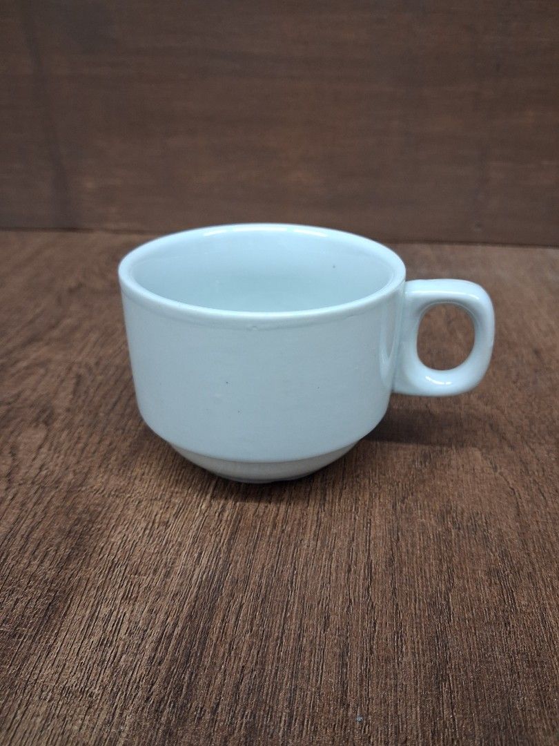 Minimalist White Ceramic Coffee Mug with Loop Handle - Set of 3 (Category: Coffee & Tea Tableware) located in Taguig. Submitted by ssvcn (Listing ID 1465971741, Image 1). Description: - Product: Simple white ceramic coffee mug - Design: Unique circular loop handle on top and smooth glazed finish - Aesthetic: Clean, minimalist look that matches any kitchen setup - Best for: Morning coffee, tea, or hot cocoa - Condition: Brand new.