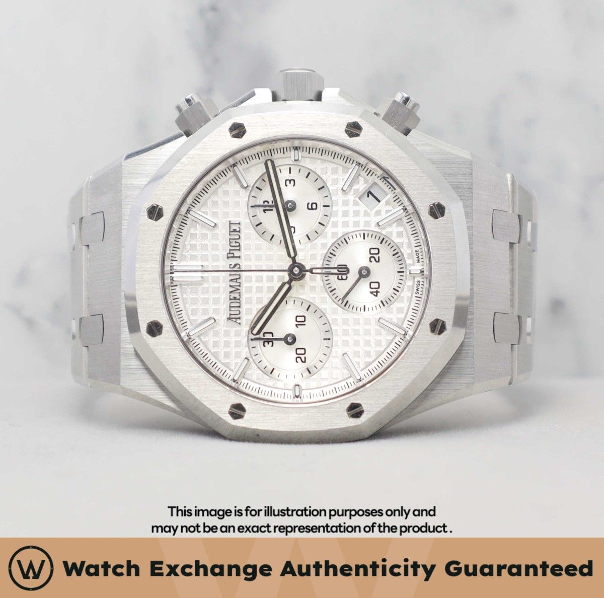 [Mint] Audemars Piguet Royal Oak 50th Anniversary Bracelet 26240ST.OO.1320ST.03 26240ST AP Silver Dial Z28442 Mar 2022 (Category: Watches) located in Singapore. Submitted by watchexchange.sg (Listing ID 1466024658, Image 1). Description: [Mint] Audemars Piguet Royal Oak 50th Anniversary Bracelet 26240ST.OO.1320ST.03 26240ST AP Silver Dial Z28442 Mar 2022 Price: $57,800 Brand: Audemars Piguet Model: 26240ST.OO.1320ST.03 Condition: Mint Dial: Silve