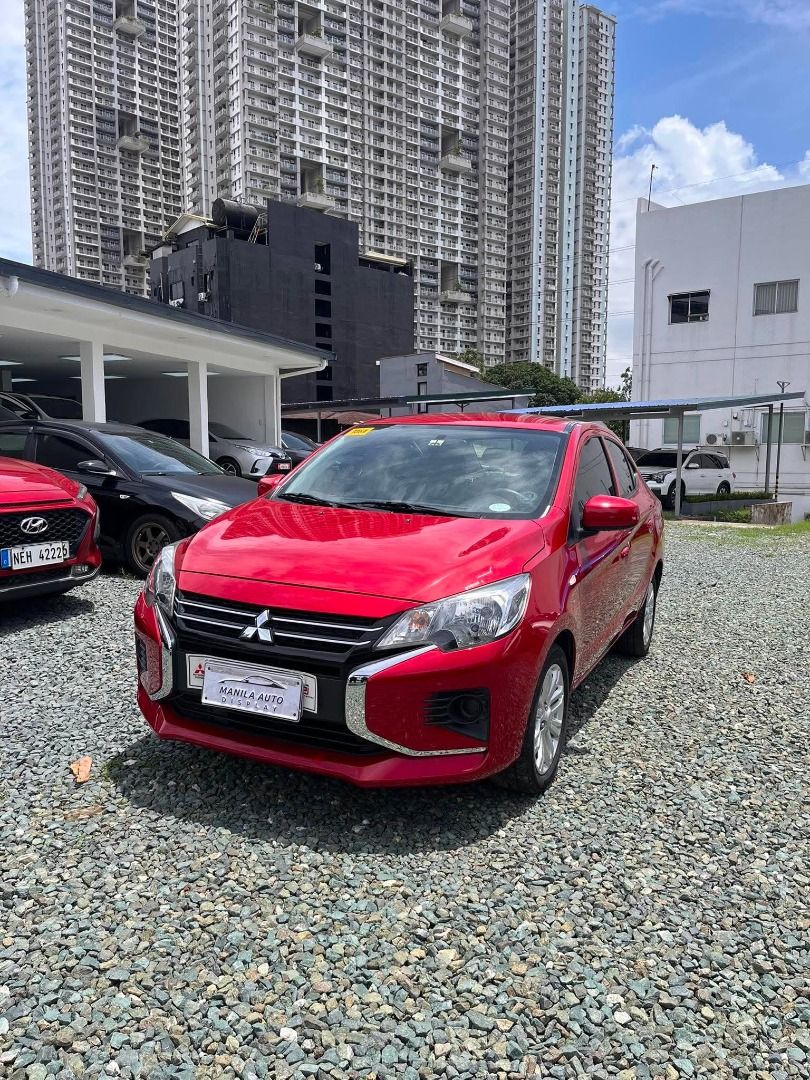 Mitsubishi Mirage G4 GLX Auto (Category: Used Cars) located in Pasig City. Submitted by pureocean-057512 (Listing ID 1465965571, Image 3). Description: 2024 MITSUBISHI MIRAGE G4 GLX GAS AUTOMATIC TRANSMISSION Downpayment: ₱48,500 ✅ ZERO PROCESSING UNTIL OCT 17 ONLY ✅ ⚠️5 SLOTS LEFT ONLY⚠️ Red Metallic 32tkms mileage 4 ending plate Automatic Transmission 1.2L Gasoline Engine Airbags 15 inch alloy wheels Bluetooth All power Power steering Power win