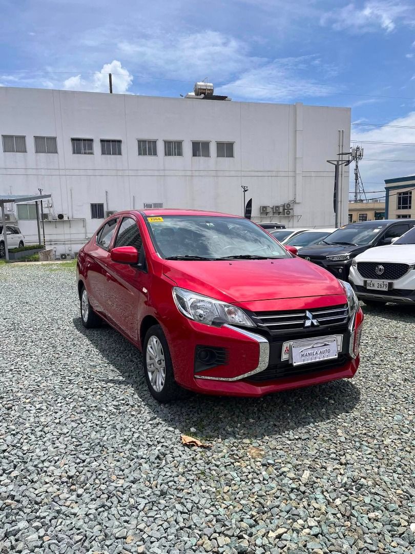 Mitsubishi Mirage G4 GLX Auto (Category: Used Cars) located in Pasig City. Submitted by pureocean-057512 (Listing ID 1465965571, Image 2). Description: 2024 MITSUBISHI MIRAGE G4 GLX GAS AUTOMATIC TRANSMISSION Downpayment: ₱48,500 ✅ ZERO PROCESSING UNTIL OCT 17 ONLY ✅ ⚠️5 SLOTS LEFT ONLY⚠️ Red Metallic 32tkms mileage 4 ending plate Automatic Transmission 1.2L Gasoline Engine Airbags 15 inch alloy wheels Bluetooth All power Power steering Power win