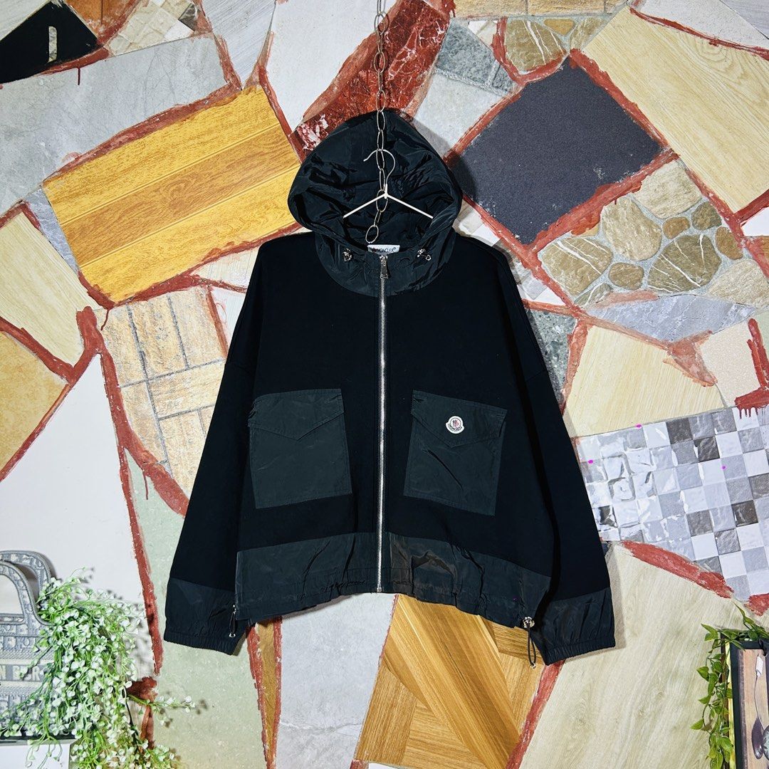 Moncler jacket (Category: Luxury Apparel) located in Baguio. Submitted by kckc_luxury (Listing ID 1466083797, Image 1). Description: 🌸 TINY PINK SPOTS ARE LENS DAMAGE, NOT CLOTH STAINS ————————— ❗️KINDLY READ BEFORE MAKING AN OFFER❗️ LISTING DETAILS size:Large width x length (inches):25x23 condition: EXCELLENT --- MOP: Gcash / BPI MOD: J&T / JRS LOCATION: Baguio City --- NOTE: • Manage your expectations • Photos did not go under any edit but col