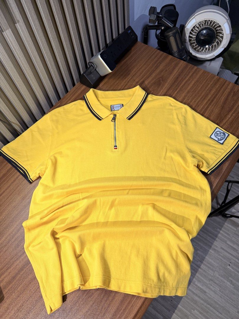 Moncler Polo shir Zip (Category: Activewear) located in Bulacan. Submitted by jomar_0705 (Listing ID 1466151173, Image 2). Description: Moncler Poloshirt Zip XL on tag W22 L27 As new No issue.