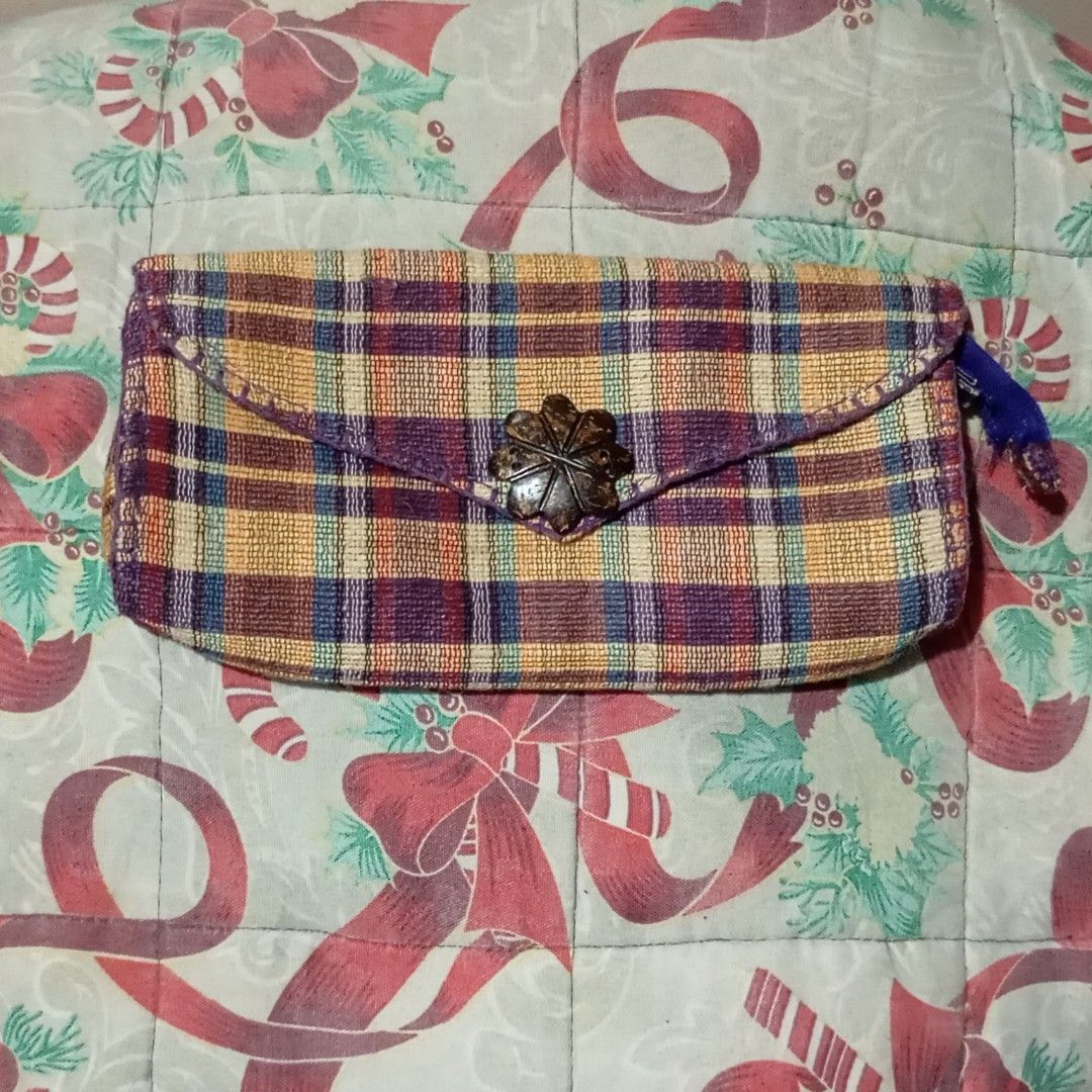 Multi-color plaid woven flap clutch bag (Category: Clutches) located in Rizal. Submitted by cosmicwonders (Listing ID 1466094686, Image 1). Description: ₱130 + SF Please manage your expectations as this is thrifted/preloved. Color may vary due to lighting. ★ Payment first ★MOP: GCASH ★ COURRIER: J&T DM for more Qs!.