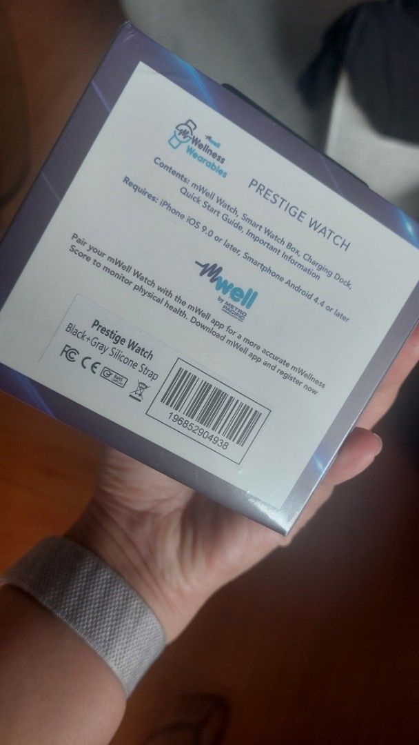 Mwellness Prestige Watch Sealed (Category: Wearables & Smart Watches) located in Taguig. Submitted by sdavid1988 (Listing ID 1466020868, Image 3). Description: Mwellness Prestige Watch Sealed.