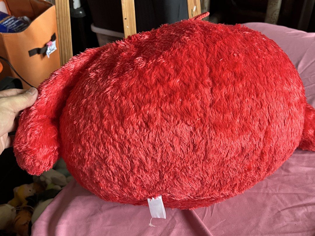 My melody red strawberry head pillow (Category: Plushies & Soft Toys) located in Paranaque City. Submitted by bonsaiart (Listing ID 1465984367, Image 3). Description: Pre owned Good condition Huggable Bulky Faded etiketa 3850+sf Payment via gcash or paymaya Shipping via j&t No to cod/ cop/ meetup.