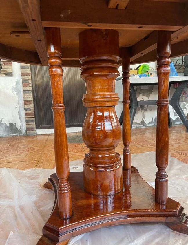 Narra Round Table (Category: Other Home Furniture) located in Bulacan. Submitted by magneticpop21 (Listing ID 1466036522, Image 2). Description: RFS: -Nagbabawas ng gamit Bagong varnish 👌🙂 NEGOTIABLE! -Hindi rin kasi nagagamit at nakatabi lang sa hauz namin, kaya benta na lang. -Maayos na maayos pa po yan. For pick-up dito sa house namin, wala kami 4-wheels para ideliver sa inyo. For those interested, just DM.