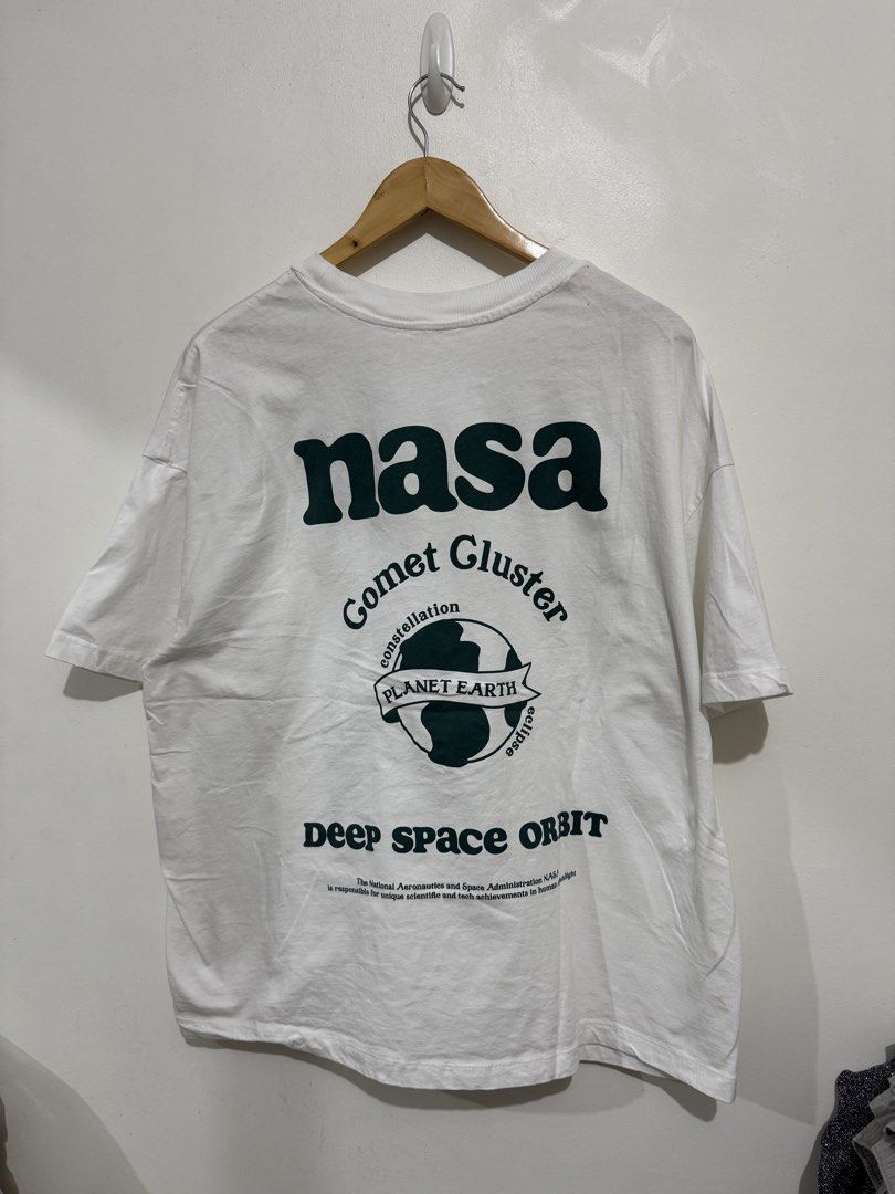 NASA Shirt (Category: Tshirts & Polo Shirts ) located in Mandaluyong City. Submitted by sale.hm (Listing ID 1466151870, Image 2). Description: Never used, very nice aesthetic NASA Shirt - White 24.5in W x 27in L Mandaluyong.
