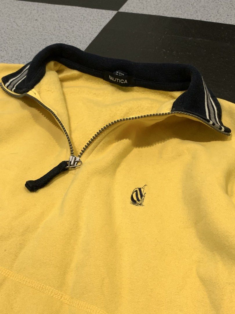 Nautica half zip (Category: Coats, Jackets and Outerwear) located in Angeles City. Submitted by badillajel81176 (Listing ID 1466023519, Image 3). Description: WTS –Nautica Half zip 📏 Size: Tag size “Small“ medium 📏 Measurements: Width : 22.2 Length: 27.4 💢Issue-line mark in back ✨ Condition: 10/10 🟦 Color Rate:10/8 📍 Pampanga Angeles City 📦 Shipping available nationwide.