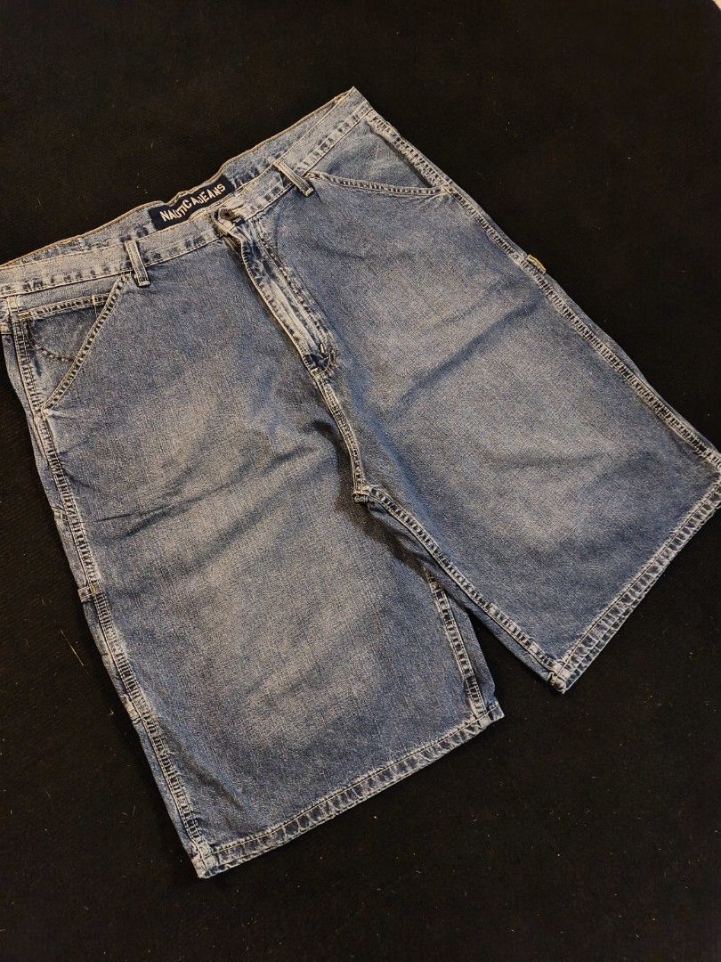 NAUTICA JEANS CARPENTER JORTS (Category: Shorts) located in San Fernando. Submitted by retro_d (Listing ID 1466139063, Image 1). Description: - NAUTICA JEANS CARPENTER JORTS - Size: W-40/L-28/T-15/LO-15 - Condition: Excellent - Color Rate: 9.5/10 - Issue: Faded Tabs.