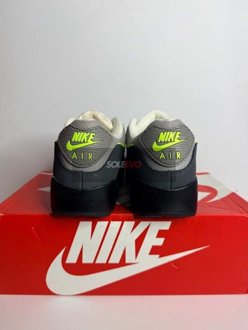 Nike Air Max 90 "Neon" (Category: Sneakers) located in Pasig City. Submitted by soleevo (Listing ID 1466057342, Image 3). Description: Air Max 90 "Neon" - Brandnew -Size: 8.5 US mens/ 10 womens - Php 3,450 - with box “Can send additional pictures.” Payment first policy. Location: Pasig City Facebook: Sole Evo Instagram: @sole.evo Disclaimer: We are not associated, affiliated with any brands that is posted. All intellectual property and trademarks