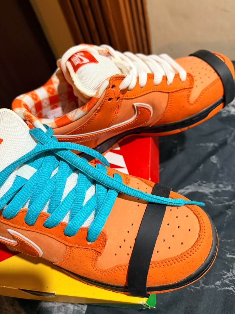Nike Dunk Low Orange Lobster (Category: Sneakers) located in Manila. Submitted by dieaper (Listing ID 1465967072, Image 1). Description: Nike SB dunk “orange lobster” Size 9 Never worn, just tried on 100% original with receipt.. Cavite/pasay area(pm) 23k(negotiable) Pm pm.