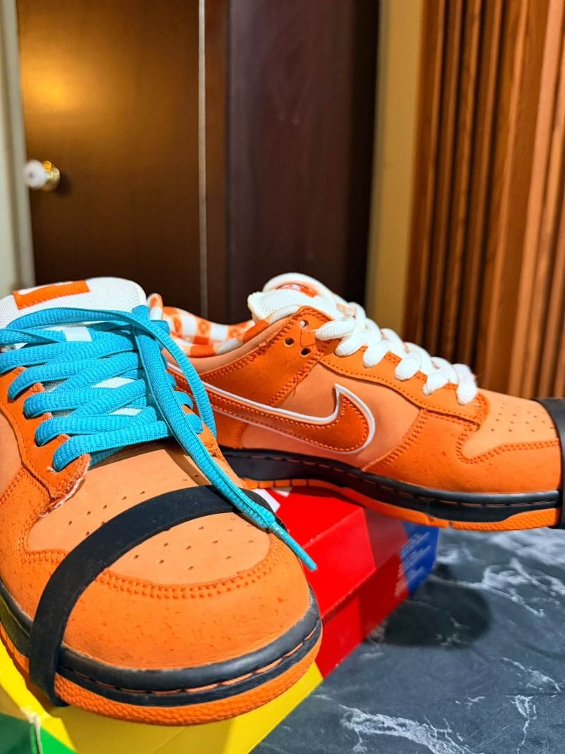 Nike Dunk Low Orange Lobster (Category: Sneakers) located in Manila. Submitted by dieaper (Listing ID 1465967072, Image 2). Description: Nike SB dunk “orange lobster” Size 9 Never worn, just tried on 100% original with receipt.. Cavite/pasay area(pm) 23k(negotiable) Pm pm.