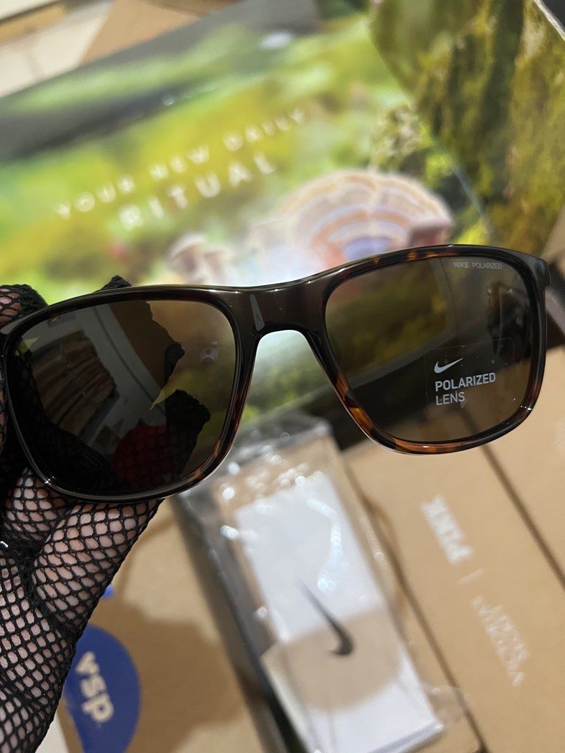 Nike Essential Endeavor Polarized Sunglasses Tortoise Frame (Category: Sunglasses & Eyewear) located in Cabanatuan. Submitted by imported2023 (Listing ID 1466065654, Image 3). Description: - Brand/Model: Nike Essential Endeavor (EV1124 220) - Colorway: Tortoise shell frame with brown polarized lenses - Size: 57-19-145 - Condition: Like new, zero scratches, original polarization sticker still on the right lens - Best for: Daily wear, driving, and 