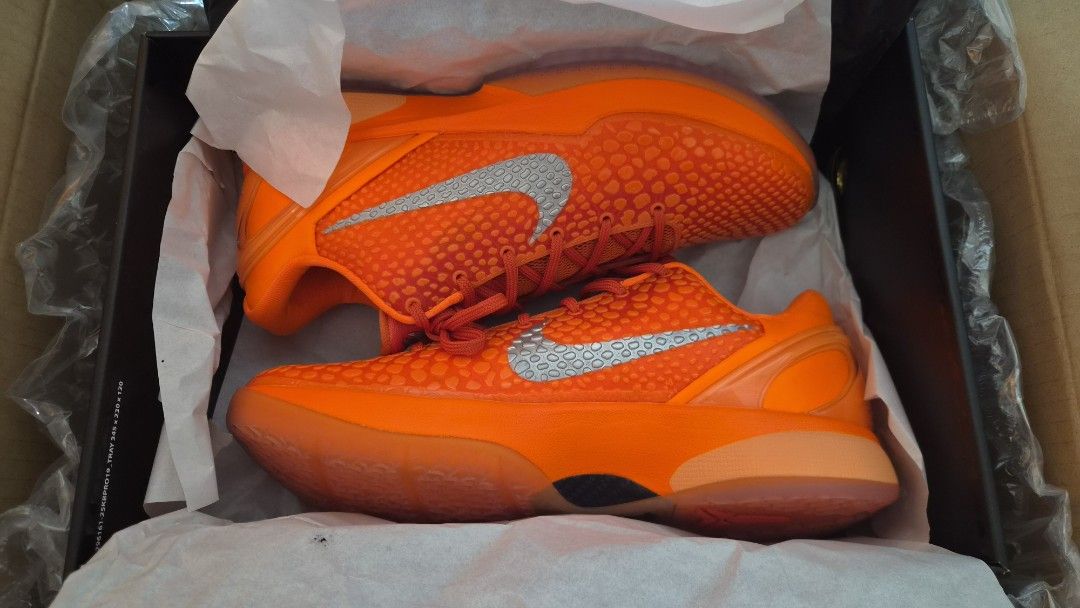 Nike Kobe 6 'Total Orange' (Category: Sneakers) located in Manila. Submitted by crslfinds (Listing ID 1466108982, Image 3). Description: *Brand new and complete *Size 10.5 US *Titan release.