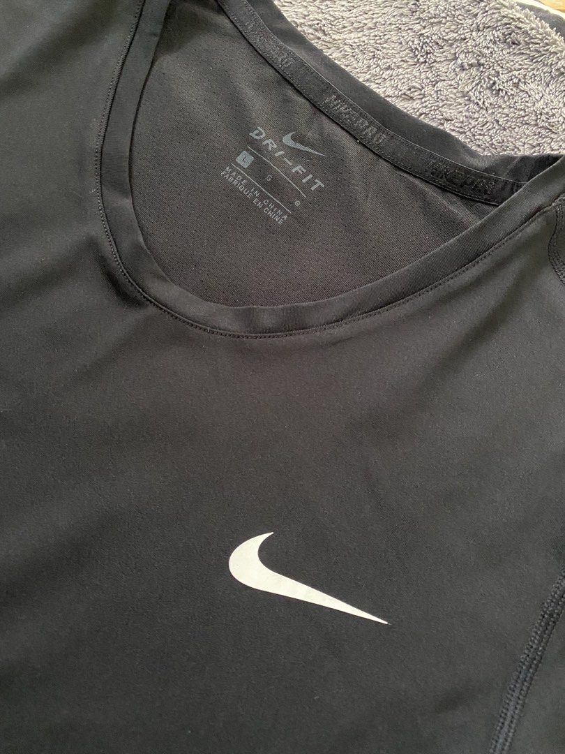 Nike Pro Cool Short Sleeve (Category: Activewear) located in Cebu City. Submitted by markvoid (Listing ID 1466089661, Image 3). Description: Nike Pro Cool Short Sleeve >Excellent Condition >Like New >No Flaws >Stretchable Fabric >Color Rate: 10/10 >Color May Vary Due To Light >Width: 15 >length: 22 >Size: Large >Price+SF >MOP: Gcash/Bank Transfer >Shipping: J&T Mandaue City.