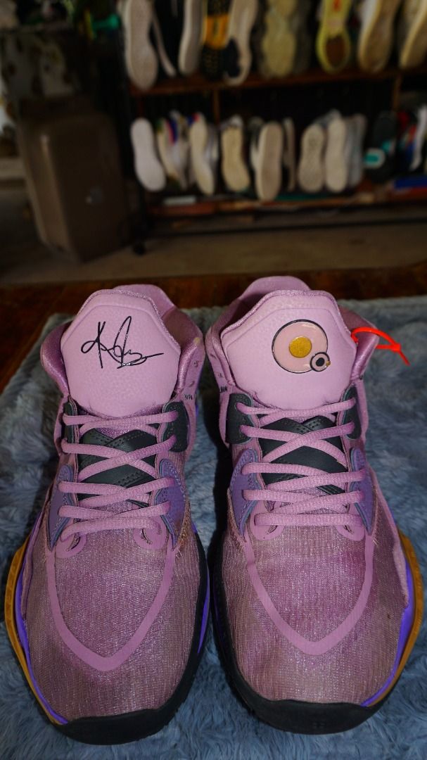 Nike-Kyrie Infinity EP 'Amethyst Wave' DC9134-500 (Category: Sneakers) located in Lucena. Submitted by erikj27 (Listing ID 1466047807, Image 2). Description: No box from Thrift Store (ukay-ukay) - Nike-Kyrie Infinity EP 'Amethyst Wave' DC9134-500 - Color: Purple - Style/Model: DC9134-500 - Size: US 9.5 / UK 8.5 / EUR 43 / CM 27.5 - Features: Signature Kyrie branding, special graphic logo on the right tongue, multidirectional rubber outsole tracti