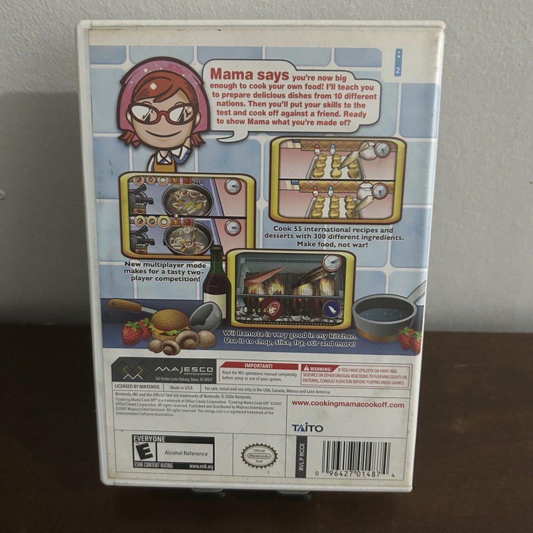 Nintendo Wii: Cooking Mama Cook Off (Category: Nintendo) located in Quezon City. Submitted by argamenest (Listing ID 1466147161, Image 2). Description: Item tested and working with manual (can provide additional pics and vids for sure buyers only) 📍 Fairview QC.