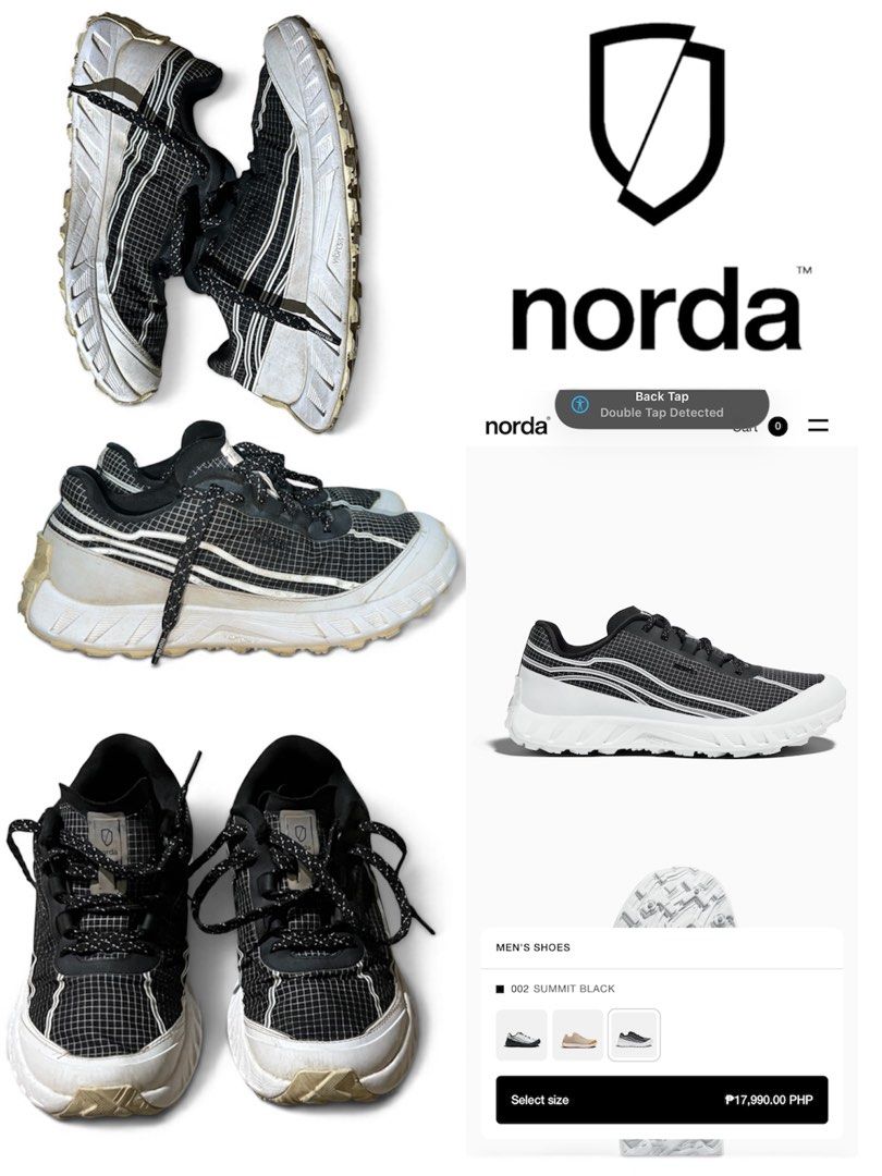 NORDA 002 (Category: Sneakers) located in Abucay. Submitted by emerald1986 (Listing ID 1466042247, Image 2). Description: NORDA 002 summit black.