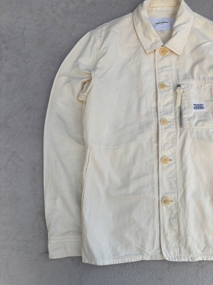 Norse Project Kyle Dry Canvass Jacket (Category: Coats, Jackets and Outerwear) located in Baguio. Submitted by thecollector2600 (Listing ID 1466058224, Image 3). Description: Small on tag. Best fits medium Made in Romania Pit to pit-19” Length- 26” Shoulder to shoulder-16.5” Sleeves-24”.