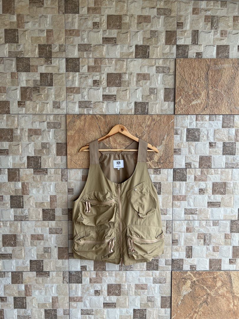NOW OR NEVER - TACTICAL MULTI POCKET VEST (Category: Vests) located in Bacolod City. Submitted by timelessbyjosh (Listing ID 1466077970, Image 1). Description: BEST FOR STREETWEAR & JAPANESE OUTFITS SIZE : 2 ACTUAL COLOR : BEIGE COLOR RATE : 10 OUT OF 10 CONDITION : NEAR NEW MATERIAL : MADE IN : FLAWS : NONE DIMENSIONS LENGTH - 26. 5 WIDTH - 22 BEST FIT MEDIUM TO LARGE — BOXY FIT MEASUREMENT TAKEN WHILE LAYING FLAT. PLEASE COMPARE THE MEASUREMENT