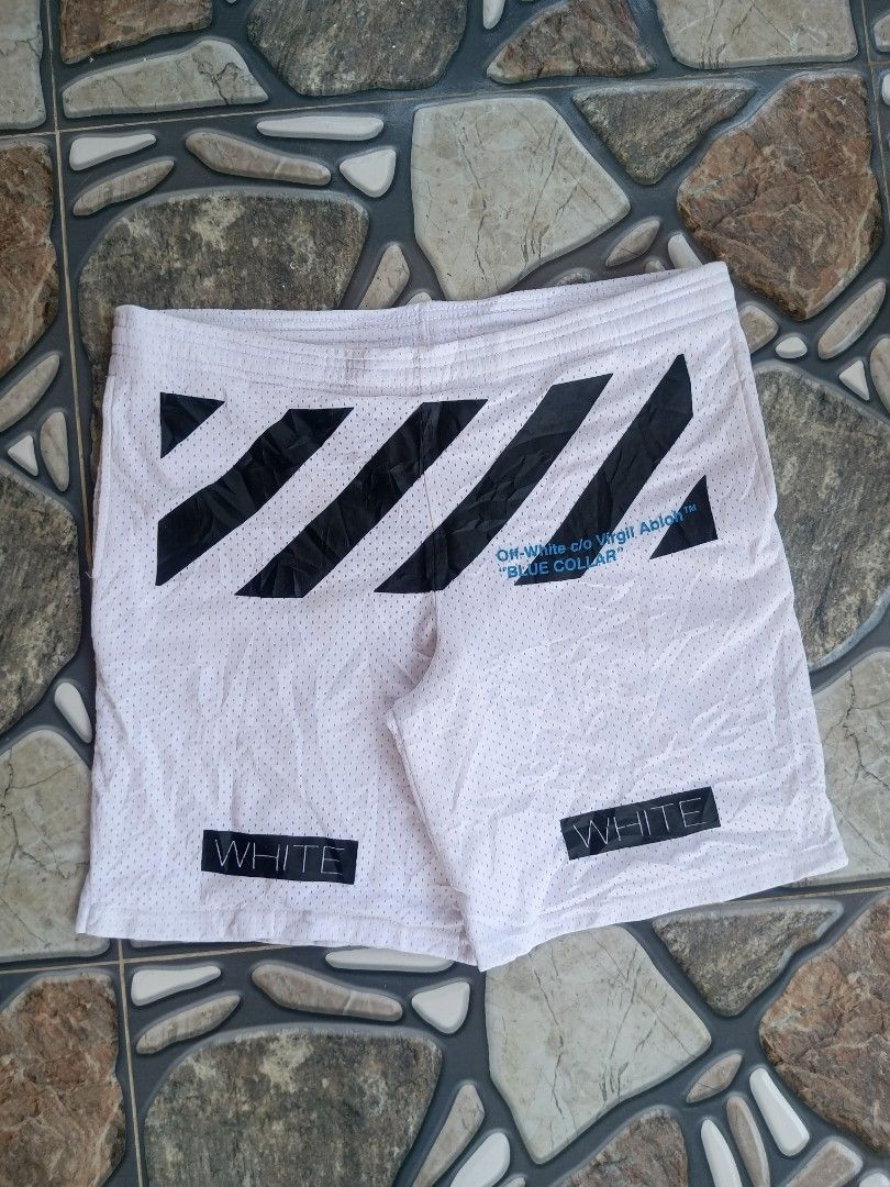 Off white mesh short (Category: Activewear) located in Baggao. Submitted by thriftislife123 (Listing ID 1466039418, Image 2). Description: w:freewaist l:18 leg open:13 issue:none off/legit pm for more details.