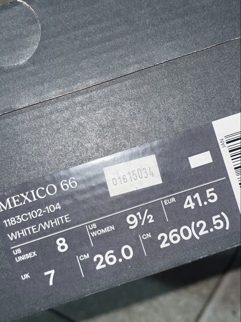 Onitsuka Tiger Mexico 66 (Category: Sneakers) located in Manila. Submitted by riica0906 (Listing ID 1466102241, Image 2). Description: - Brand: Onitsuka Tiger - Model: Mexico 66 - Colorway: White/White - Size: US 8 / UK 7 / EUR 41.5 / CM 26.0 (US Women 9.5) - Condition: Like new, used twice only. - Comes in original box - Bought in Japan 🇯🇵 Price is negotiable! Message me for more photos. Location: Sampaloc, Manila Ship thru LBC, J&T, or same d
