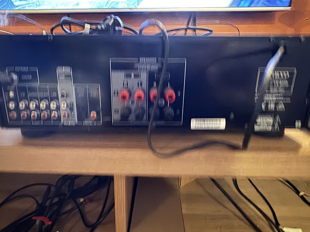 Onkyo TX-8220 Stereo Receiver (Category: Soundbars, Speakers & Amplifiers) located in Cebu City. Submitted by luke.oriens (Listing ID 1466137867, Image 2). Description: - Model: Onkyo TX-8220 Stereo Receiver (Black) - Condition: Fully functional, clean front surface - Connectivity: Built-in Bluetooth and DAB+ tuner - Controls: Front dials for volume, bass, treble, and balance, plus a headphone jack - Connectivity (Rear): Multiple audio inputs and