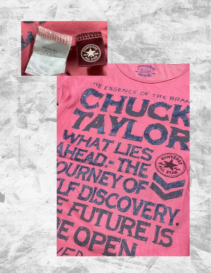 Original Converse Pink Top (Category: Shirts) located in Lucena. Submitted by gomigomiii (Listing ID 1465988881, Image 2). Description: 17x23.5 issue: has fabric pilling.
