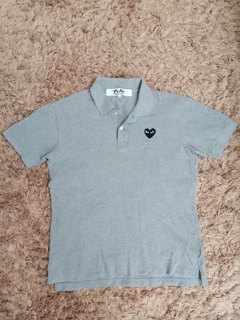 Original play polo shirt for men (Category: Tshirts & Polo Shirts ) located in Binmaley. Submitted by fashionluxury058 (Listing ID 1466002214, Image 1). Description: original play polo shirt for men in very good condition size: medium men width: 21 inches length: 27 inches color gray.