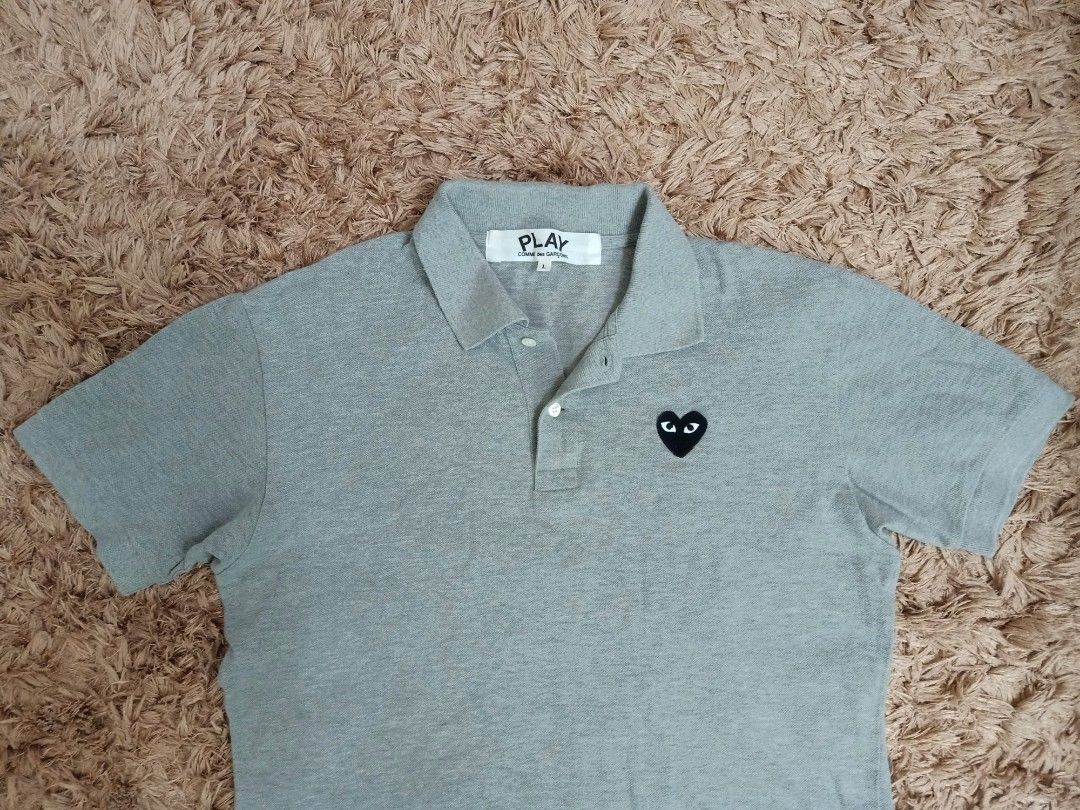 Original play polo shirt for men (Category: Tshirts & Polo Shirts ) located in Binmaley. Submitted by fashionluxury058 (Listing ID 1466002214, Image 2). Description: original play polo shirt for men in very good condition size: medium men width: 21 inches length: 27 inches color gray.