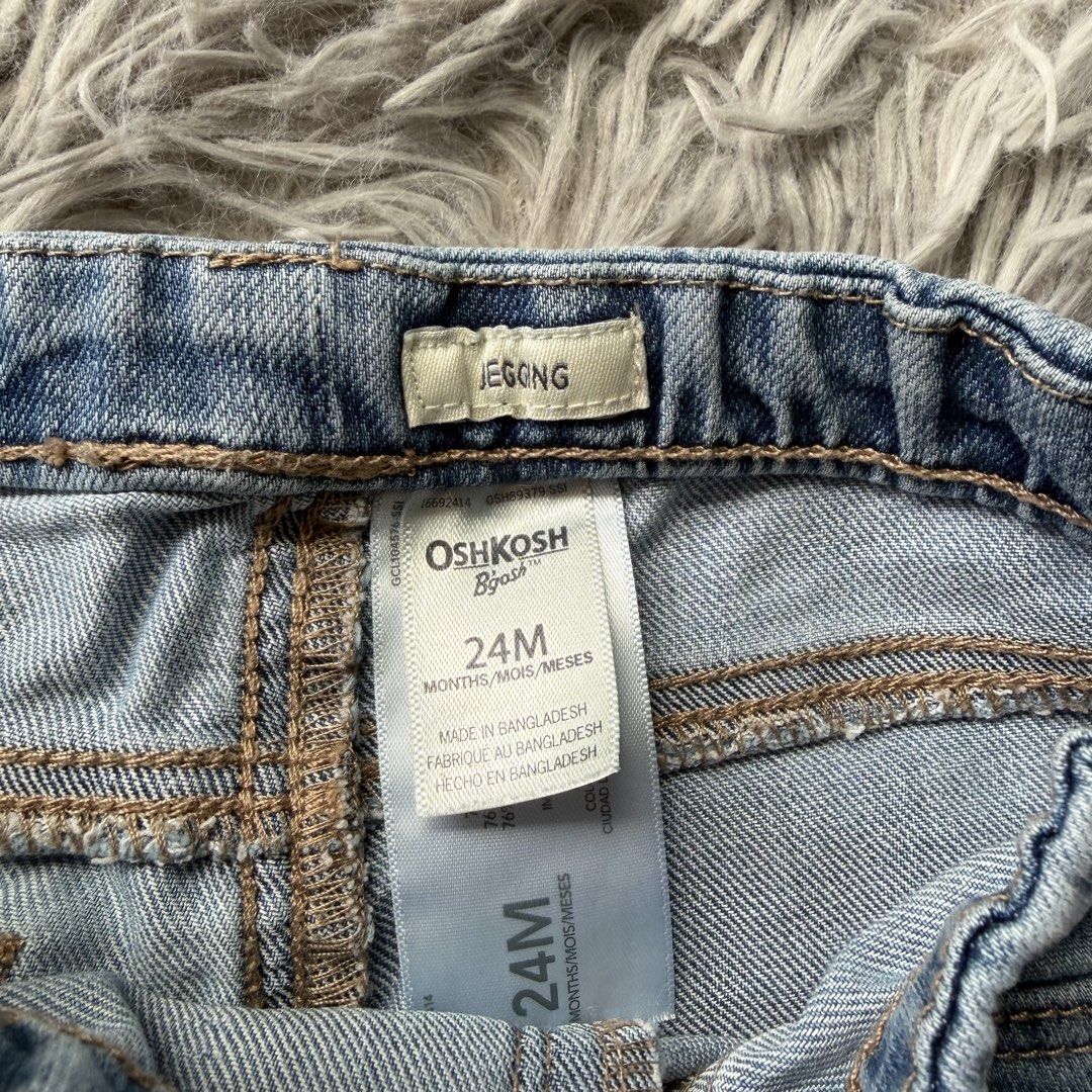 OshKosh Jegging Pants (Light Denim) 24m (Category: Babies & Kids Fashion) located in Valenzuela. Submitted by itshanaaaaa_ (Listing ID 1466092852, Image 3). Description: OshKosh ♡ Jegging Pants (Light Denim) CODE: FC013 SIZE: 24months CONDITION: 9/10 ₱150 MINE + CODE ♡ — Once yours, please fill out the order form to proceed. — NO CANCELLATION once claimed. — PAYMENT FIRST • NO COD MOP: GCash • MariBank • Maya • GoTyme • BDO .