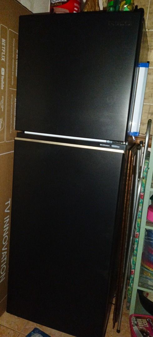 Panasonic Refrigerator (Category: Refrigerators and Freezers) located in Caloocan City. Submitted by youngtree_2e5e52 (Listing ID 1465991873, Image 1). Description: Panasonic Two-Door Inverter Refrigerator with ECONAVI energy-saving technology. * Top-mount freezer design with a matte black finish. * AI ECONAVI sensors that optimize cooling performance based on usage. * No Frost technology to prevent ice buildup. For Pick-up .
