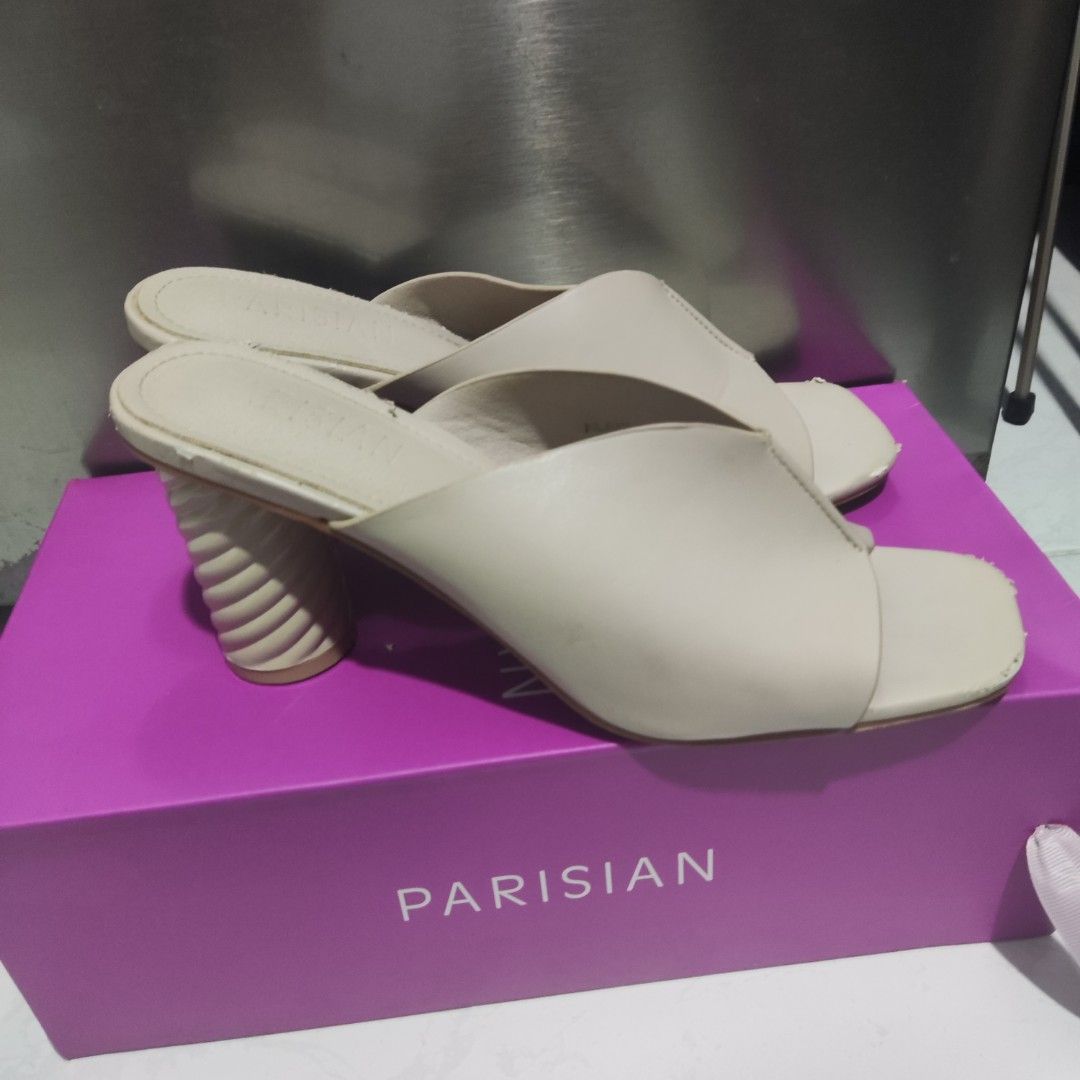 Parisian Block Heels (Category: Heels) located in Antipolo. Submitted by hesedfinds.shop (Listing ID 1466148292, Image 1). Description: See the pics to see the minor issues..
