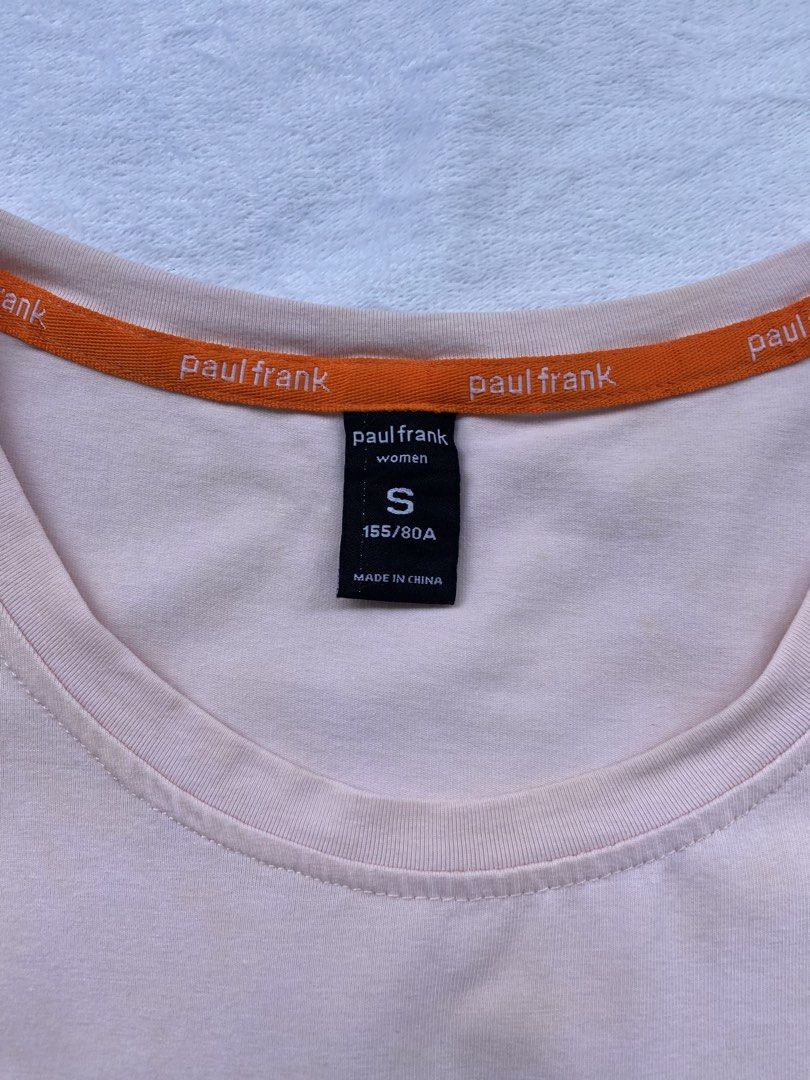 Paul Frank (Category: Blouses) located in General Santos City (Dadiangas). Submitted by kala_chuchi (Listing ID 1465959121, Image 3). Description: Size. Small 13.5 inches width 21 inches length Flaws. Minor yellowing Over all condition Excellent .