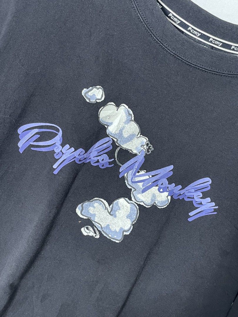 PCMY Psycho Monkey Graphic Shirt (Category: Tshirts & Polo Shirts ) located in Imus. Submitted by mochi.rella (Listing ID 1466060800, Image 2). Description: Black PCMY Angel Excellent Condition M on tag | Fit M W 21 | L 26 .