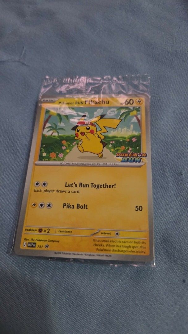 Pikachu (Category: Raw Singles) located in Manila. Submitted by l-arvi (Listing ID 1465989223, Image 1). Description: pokemon run 30 card for finishers. Pokemon Run Pikachu .