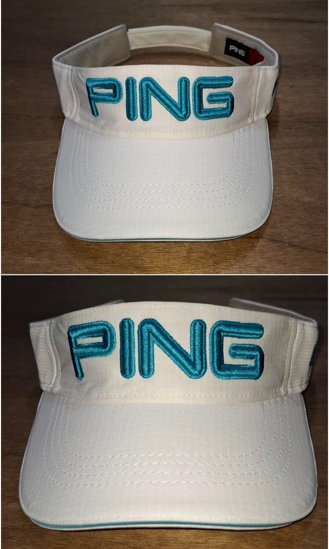 PING Mens Golf Visor Cap (Category: Caps & Hats) located in Santa Rosa. Submitted by D__OutdoorGear_Etc._24 (Listing ID 1466000265, Image 1). Description: For Sale - PING Men's Visor Cap - Also fit to Unisex! - Minimal sign of usage,Still in Excellent Condition!(No issue etc!) - Color may vary due to lighting source. - Color rate ~ 10/10 - Fabric - 100٪Performance Polyester - Moisture-wicking Sweatband - Velcro closure strap - Embroid PING script