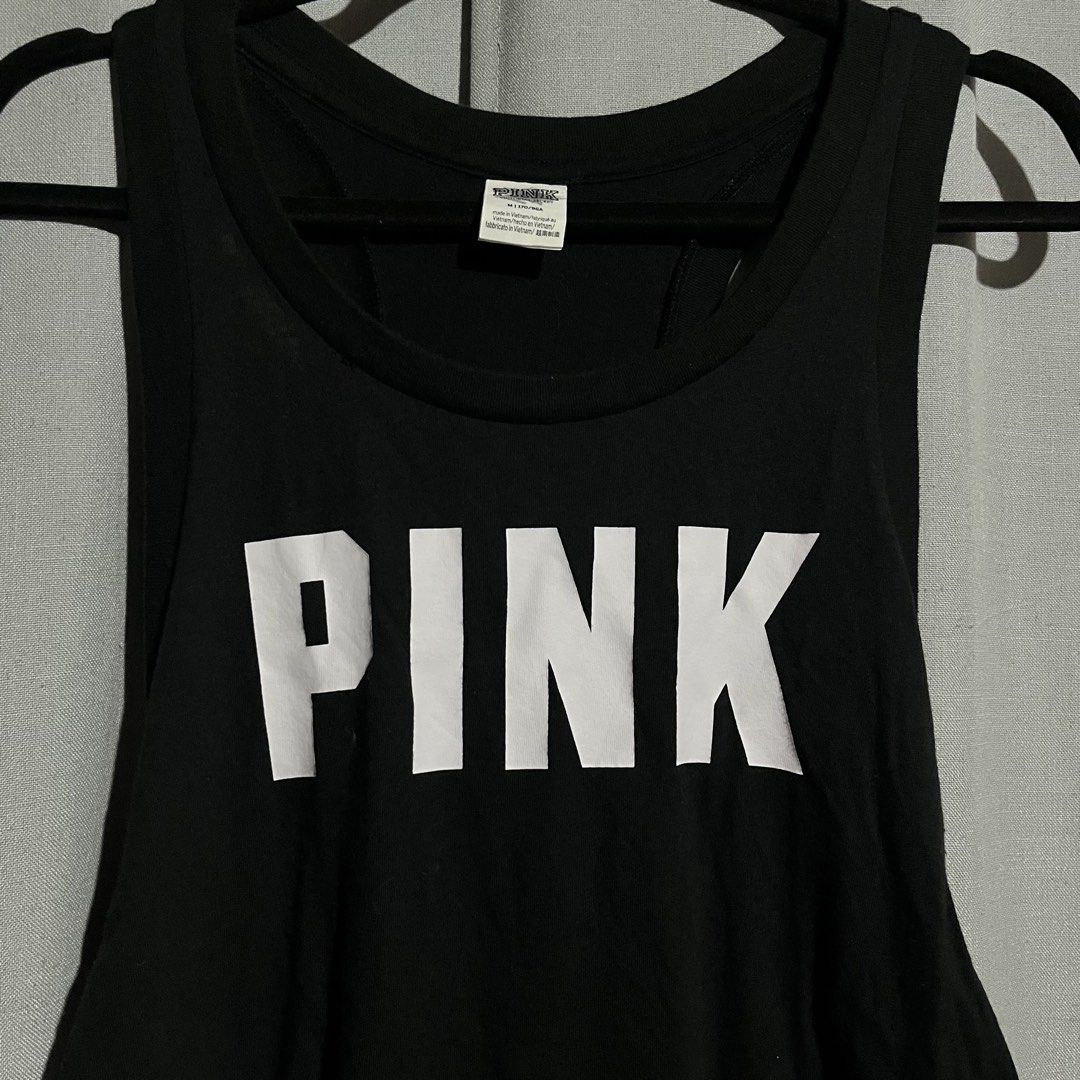 Pink Victoria’s Secret Black Sleeveless Top (Category: Sleeveless) located in Tanjay. Submitted by febmarie (Listing ID 1466126145, Image 3). Description: Has a cinched design on the sides 📍 Negros Oriental 📦 J&T — SF c/o buyer .