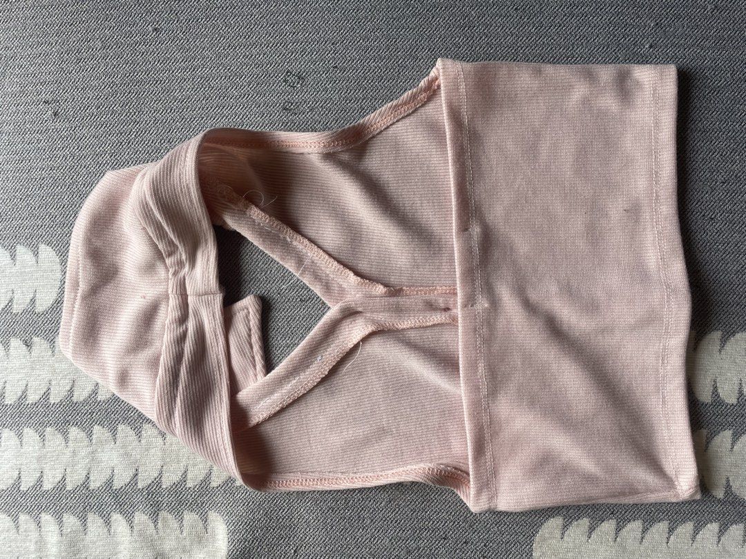 Pink Cropped Collared Halter Backless Top (Category: Sleeveless) located in Baguio. Submitted by charmfinds888 (Listing ID 1466099833, Image 2). Description: ♡ price + sf ♡ payment first — gcash / bdo ♡ nationwide shipping via j&t ♡ please send proof of payment.
