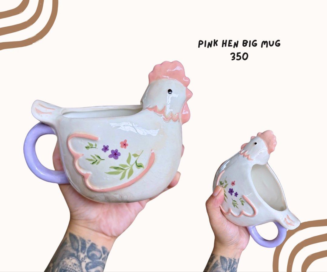 Pink Hen Mug (Category: Coffee & Tea Tableware) located in Pasig City. Submitted by homeyvibesph (Listing ID 1466148930, Image 1). Description: .